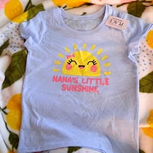 NWT Children's Place toddler girls short sleeve shirt. Size 5T.